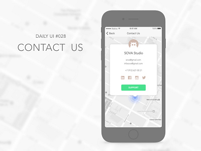 Contact Us challenge contact daily free icon owl sketch ui ux