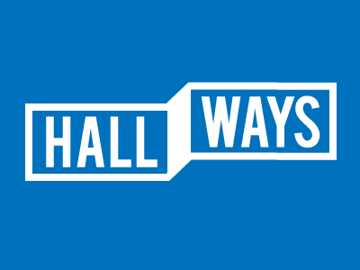 Hallways Mobile App Logo app icon logo mobile typography