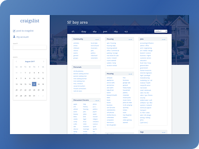 Minimal Craigslist redesign