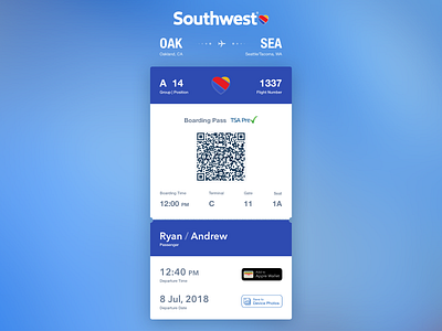 You are now free to move about the design boarding card boarding pass redesign southwest e ticket