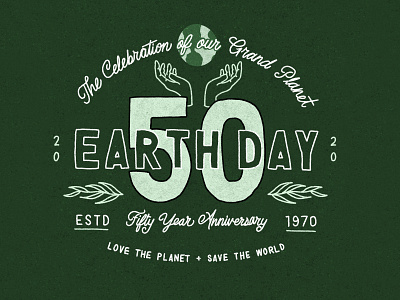 Earth Day 2020 branding climate design digital lettering earth earthday eco environment green hand lettering hand rendered type illustrated type illustration ipad pro lettering logo planet plants procreate typography