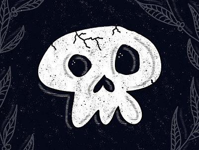 Spooky Skull death fall graveyard halloween horror illustration inktober inktober2020 october procreate skeleton sketch skull skulls spooktober spooky tombstone tour of terror