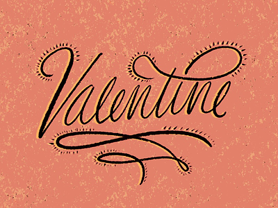 Valentine calligraphy digital lettering hand lettering hand type ipad pro lettering love pink procreate typography valentines day