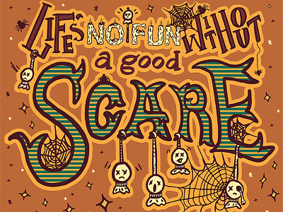 Tender Lumplings design halloween hand lettering hand rendered type holiday holiday lettering illustrated type illustration illustrator ipad pro lettering procreate scary spooky the nightmare before christmas type typography