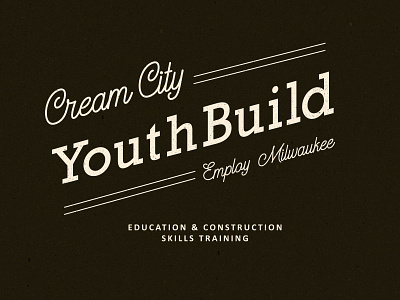 YouthBuild Logo adobe illustrator branding design designer illustrator lettering logo logo design logotype nonprofit nonprofit logo program logo type typography youth