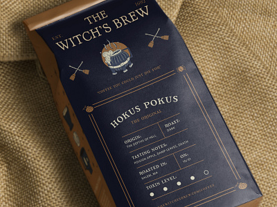 The Witch's Brew Coffee coffee coffee packaging design digital lettering halloween halloween lettering halloween packaging hand lettering hand rendered type illustrated type illustration ipad pro lettering package design packaging procreate typography witches