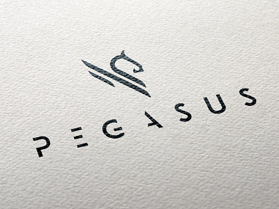 Pegasus Logo concept bird flight horse logo pegasus wing wings