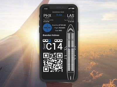 Daily UI #024 - Boarding Pass