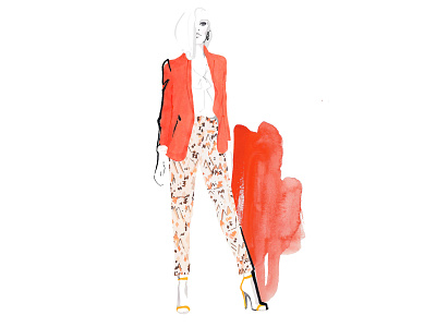 Work for VERO MODA, 2014 design drawing fashionillustration illustration painting