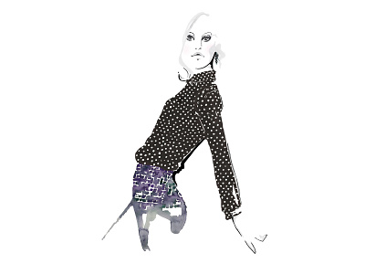 Work for VERO MODA, 2014 design drawing fashionillustration illustration painting watercolor