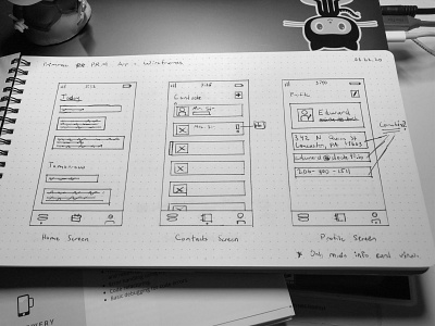 Primrose Wireframes