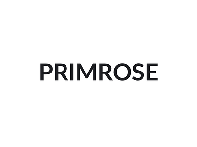 Primrose Logo logo primrose prm typography