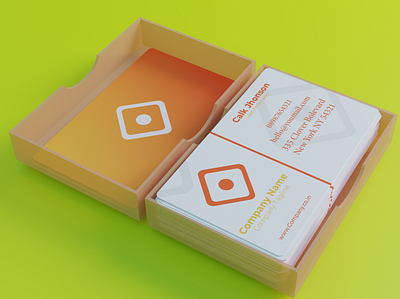 Business Card 3d blender graphic design