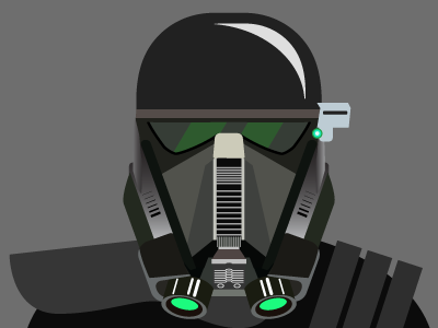 Death Trooper icon design infographic star wars visual information