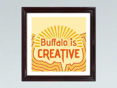 "Buffalo is Creative" Mini poster poster vector art