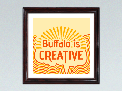 "Buffalo is Creative" Mini poster