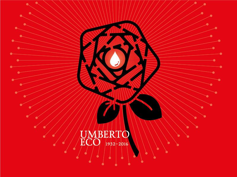 A rose for Umberto Eco by Diego Pinilla Amaya on Dribbble