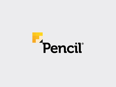 Pencil identity abstraction identity logo pencil pixel