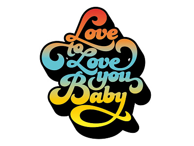 Love To Love You Baby as if magazine disco donna summer lettering new york vintage