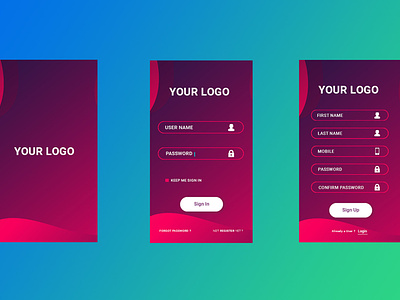 Mobile App UI Design by Theoddcoders Technologies on Dribbble