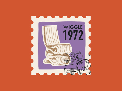 Iconic Chairs - Stamp Design pt7