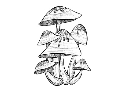 Mushrooms pt2 art artwork design digital art digital illustration drawing graphic design illustration mushroom mushroom art mushroom design mushroom illustration mushrooms procreate sticker sticker design tattoo tattoo design