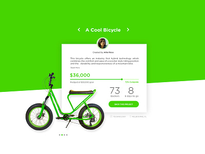 DailyUI #31 Crowdfunding campaign