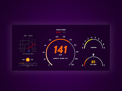 DailyUI #33 Car interface