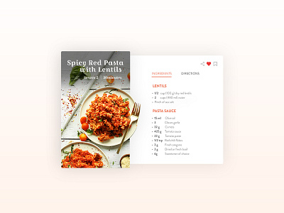 DailyUI #39 Recipe