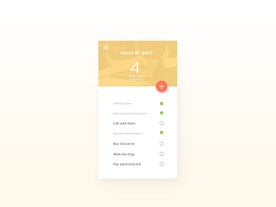 DailyUI 41 To do List