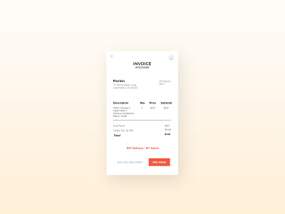 DailyUI #46 Invoice