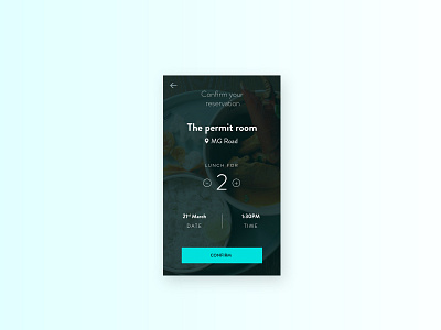 DailyUI #54 Confirm Reservation