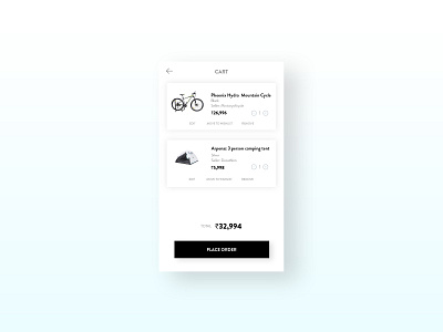 DailyUI #58 Shopping Cart