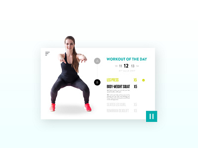 DailyUI #62 Workout of the Day
