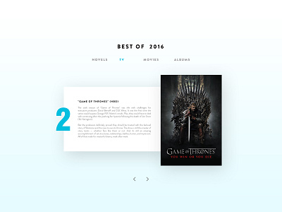 DailyUI #63 Best of 2016