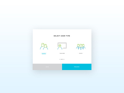 DailyUI #64 Select User Type