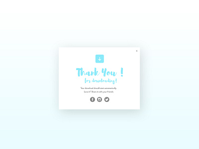 DailyUI #77 Thank You