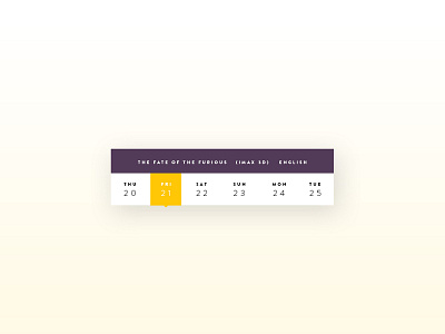 DailyUI #80 Date Picker