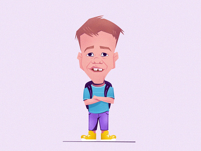 Quaden Bayles bag boy bullying character design illustration illustrator minimal minimal art painting school vector victim
