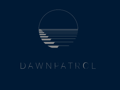 Dawnpatrol logo app logo outrun surf