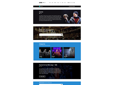 BBC Shakespeare archive pattern library design systems pattern library