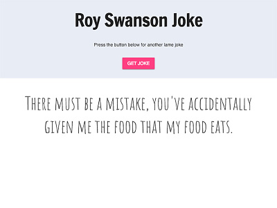 UI - Roy Swanson Joke randomizer code javascript ui