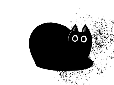 Black Cat cat cats design illustration