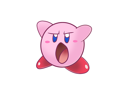 Kirby branding cute design illustration kirby logo monsters photoshop pink pokemon