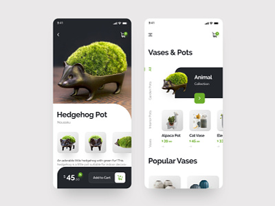 🌱Plant Pots App app concept daily design interface ios mobile app plant ui ux