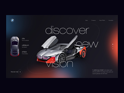 BMW — Vision M Next Website Concept alice k bmw car design interface itmaestro minimal redesign site ui ux web website