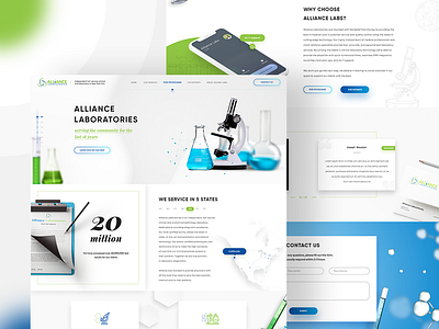 Alliance Laboratories website design