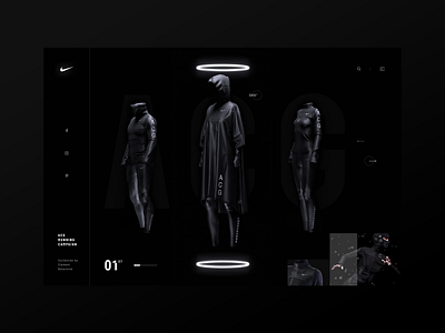 Nike ACG | Homepage Concept adobe adobe black concept daily dark design homepage landing page minimal minimal nike site sport ui ux web