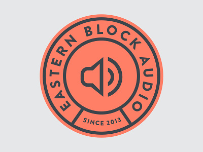 Eastern Block Audio audio badge block logo logomark