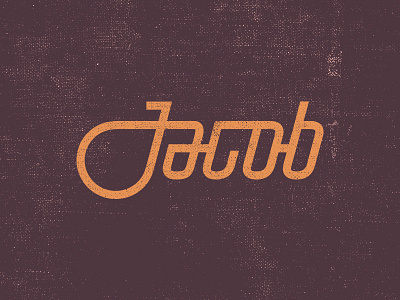 Jacob 2 graphic design identity illustration letterring logo type typography